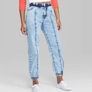 Wild Fable Acid Wash Denim Joggers